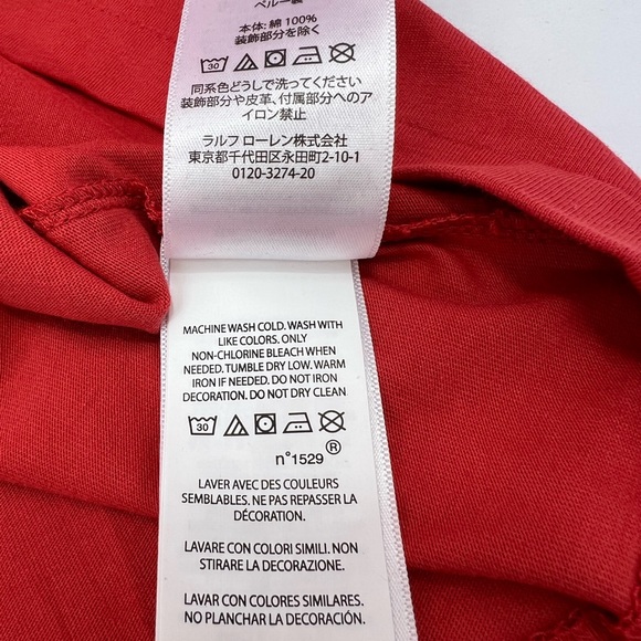 POLO RALPH LAUREN RED ”DPRING RED” T-SHIRT, EXTRA LARGE (XL) - Picture 12 of 13